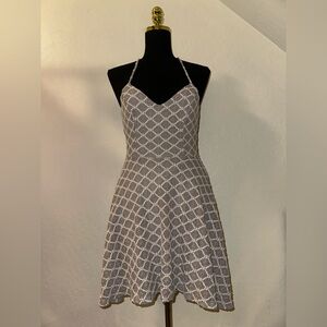 Kimchi Blue Gray Geometric Mini Dress